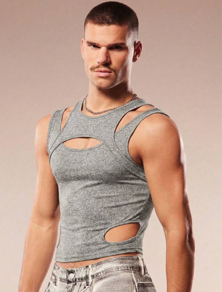 Men's Solid Color Minimalist Casual Sleeveless Tank Top